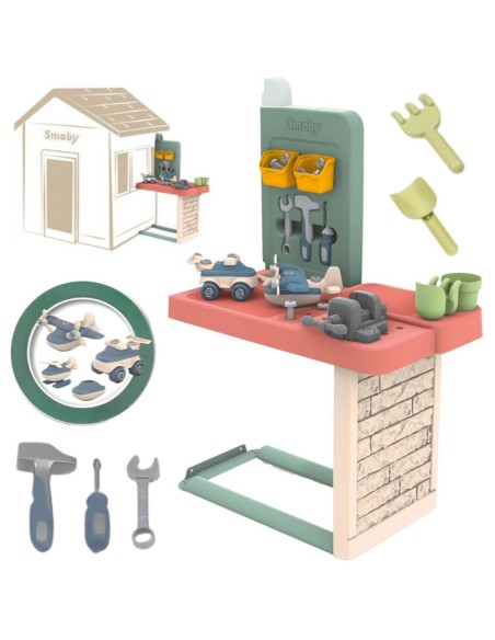 Smoby Life workbench with accessories for children's workshop