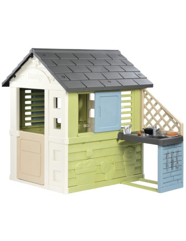 PRETTY house with SMOBY kitchen - creative fun and safety in the garden