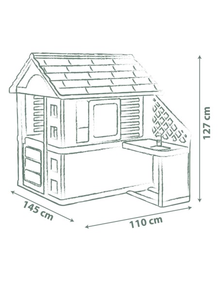 PRETTY house with SMOBY kitchen - creative fun and safety in the garden