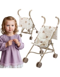 Doll stroller - lightweight, foldable, Woopie teddy bears