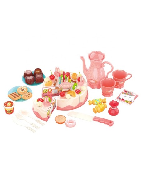 WOOPIE 83-piece Cuttable Birthday Cake - Set with Kettle