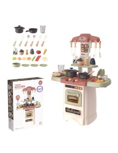 Fashionable Kitchen with Water Light Sound WOOPIE - Set of 29 pieces