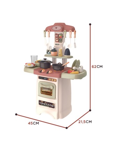 Fashionable Kitchen with Water Light Sound WOOPIE - Set of 29 pieces