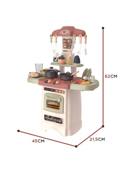 Fashionable Kitchen with Water Light Sound WOOPIE - Set of 29 pieces