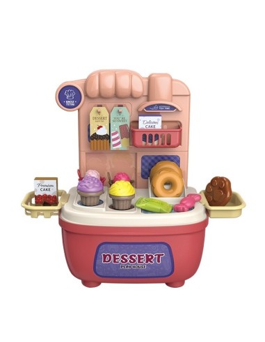 Confectionery Ice Cream Parlor 2 in 1 Shop 22-piece Suitcase WOOPIE - Ice Cream Set