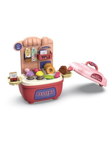 Confectionery Ice Cream Parlor 2 in 1 Shop 22-piece Suitcase WOOPIE - Ice Cream Set