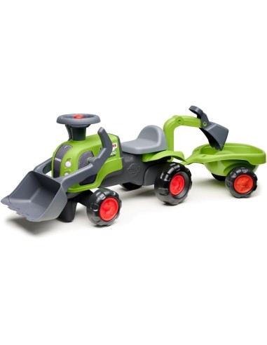 FALK Traktor-Rutscher Claas mit Bagger und Anhänger ab 1 Jahr