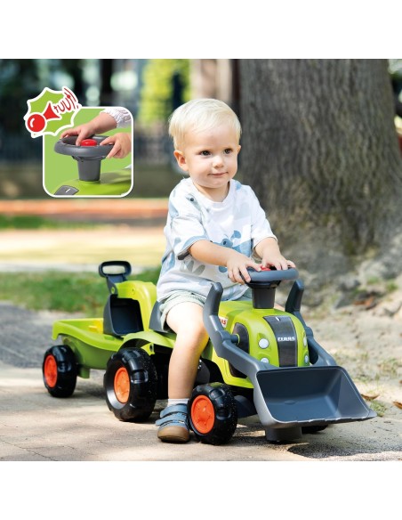 FALK Traktor-Rutscher Claas mit Bagger und Anhänger ab 1 Jahr
