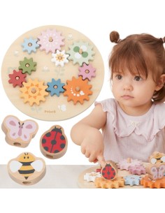 PolarB Wooden Gear Puzzle – VIGA Educational Toy