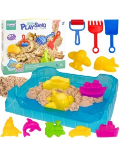 WOOPIE Kinetic Sand 0.5 kg with Table and Molds