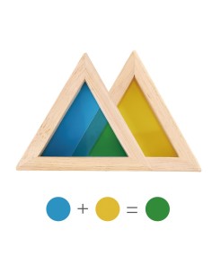 TOOKY TOY Drewniane Kolorowe Klocki Lustra Zestaw 8 el. 2
