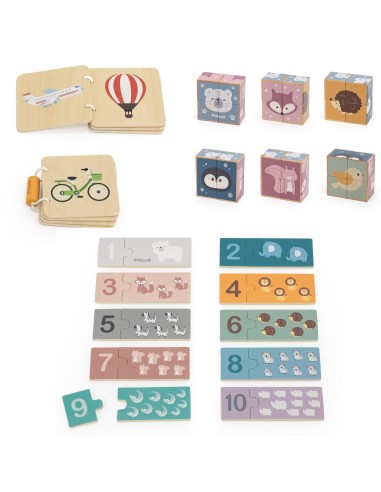 VIGA Lernspielzeug-Set Box 24-36 Monate