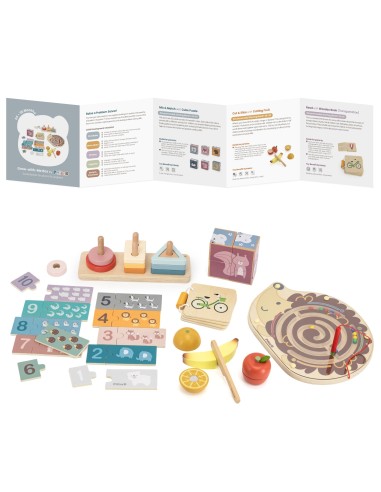 VIGA Lernspielzeug-Set Box 24-36 Monate