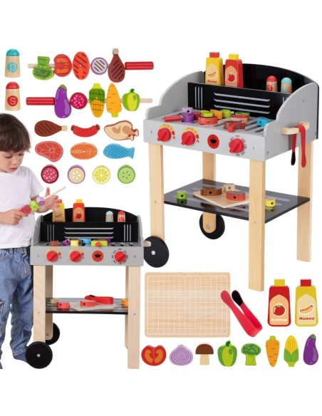 Wooden Garden BBQ Grill Cart WOOPIE - Kitchen Set