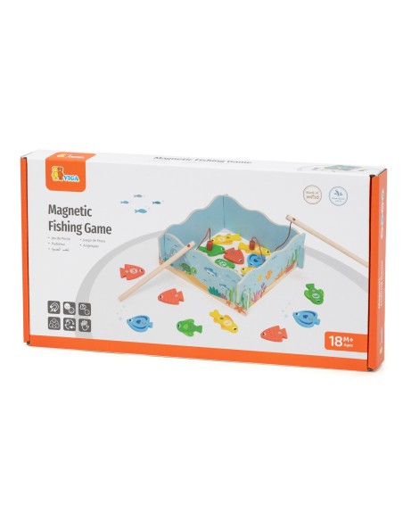 Wooden Magnetic Fishing Game Viga - fun and learning for toddlers