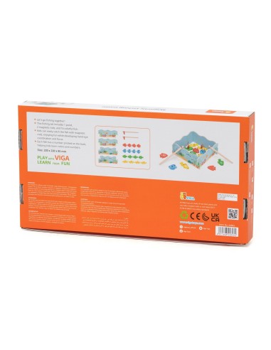 Wooden Magnetic Fishing Game Viga - fun and learning for toddlers