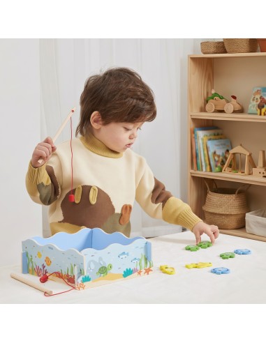 Wooden Magnetic Fishing Game Viga - fun and learning for toddlers