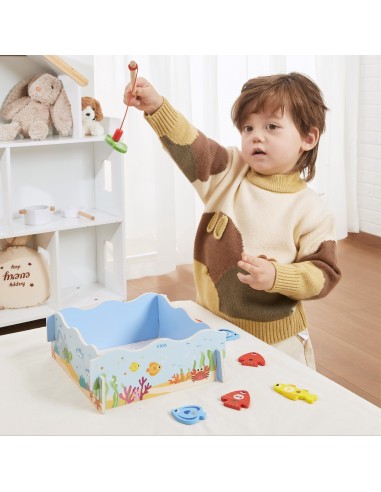 Wooden Magnetic Fishing Game Viga - fun and learning for toddlers