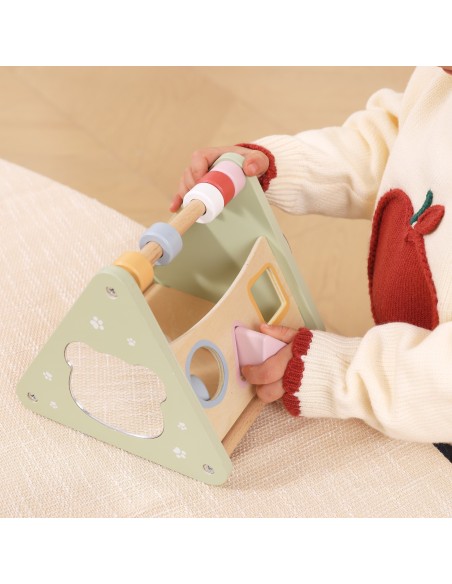 Trójkąt Aktywności Viga - drewniana zabawka edukacyjna rozwijająca dziecko