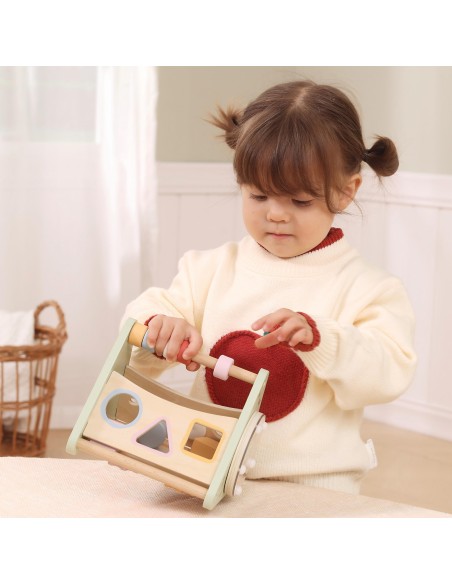 Trójkąt Aktywności Viga - drewniana zabawka edukacyjna rozwijająca dziecko