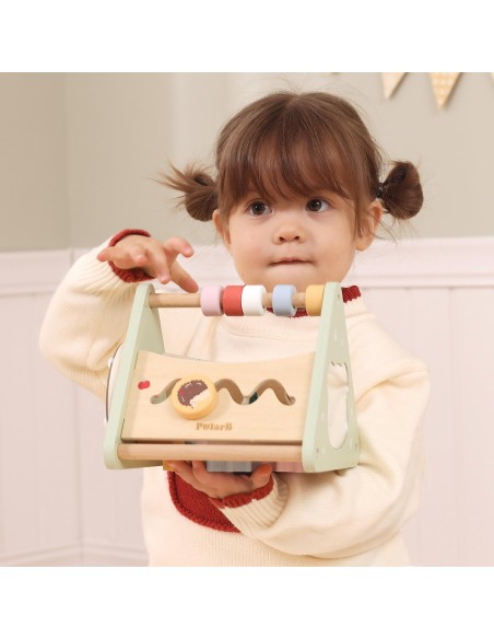 Trójkąt Aktywności Viga - drewniana zabawka edukacyjna rozwijająca dziecko