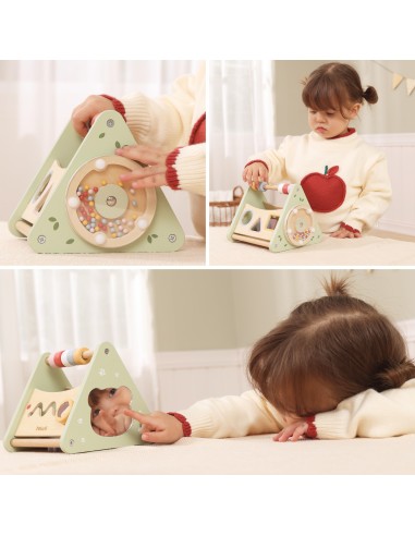 Trójkąt Aktywności Viga - drewniana zabawka edukacyjna rozwijająca dziecko