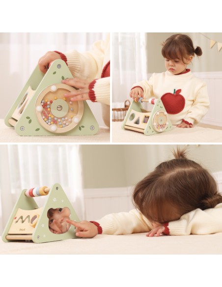 Trójkąt Aktywności Viga - drewniana zabawka edukacyjna rozwijająca dziecko