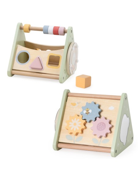 Trójkąt Aktywności Viga - drewniana zabawka edukacyjna rozwijająca dziecko