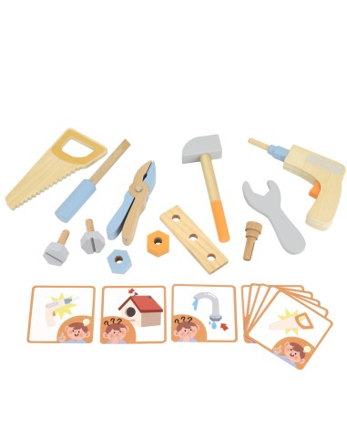 Viga Wooden Tool Set - creative fun for little handymen