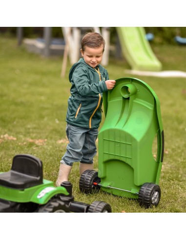 WOOPIE Traktor na Pedały Big PowerTrac z Przyczepą XXL - Zabawa!