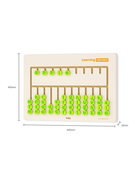 Viga Toys Sensory Board - Learning the Alphabet for Children