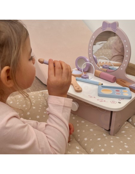 Viga Wooden Dressing Table with Accessories - Princess Corner