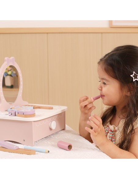 Viga Wooden Dressing Table with Accessories - Princess Corner