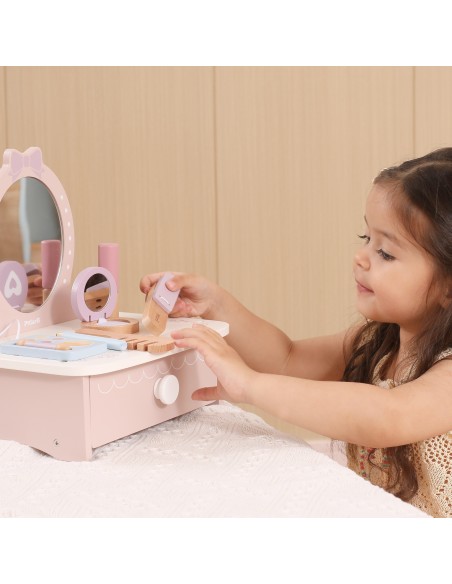 Viga Wooden Dressing Table with Accessories - Princess Corner