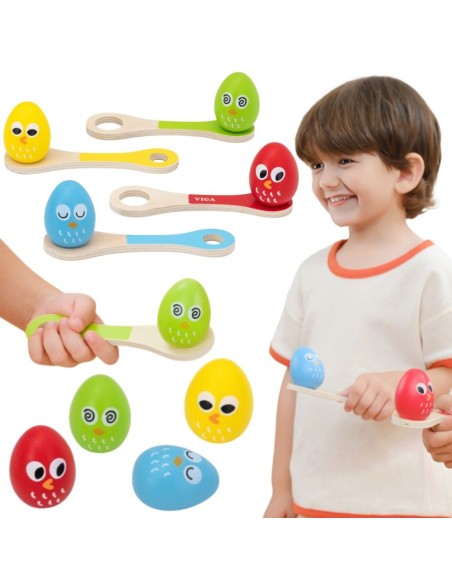 VIGA Egg on a Spoon Run for Children - Fun Competition