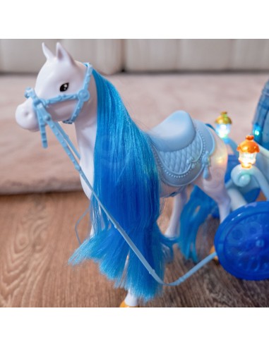 Ice Princess Doll Carriage with Lights WOOPIE - Magic Carriage