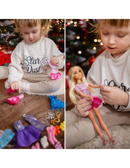 Lalka Lili z ubraniami i akcesoriami Woopie – kreatywna zabawa dla dzieci