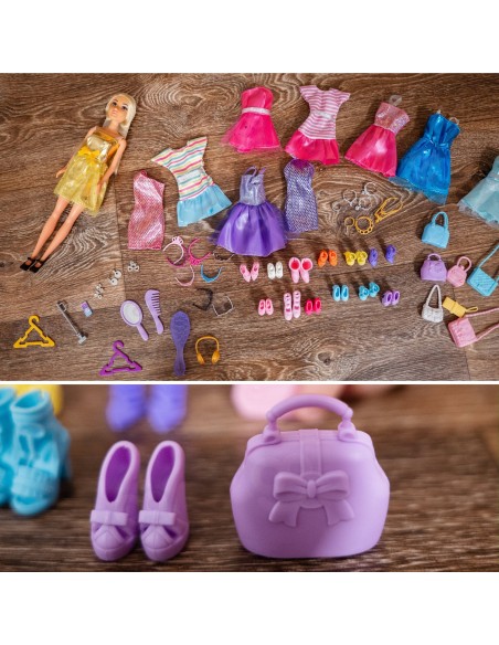 Lalka Lili z ubraniami i akcesoriami Woopie – kreatywna zabawa dla dzieci