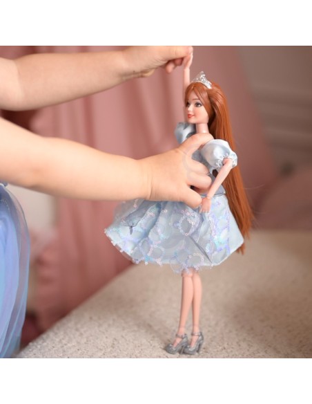 Lalka Emi w błękitnej sukni – elegancka lalka dla dziewczynek Woopie