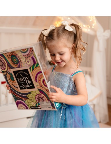 Emi doll in a blue dress - an elegant doll for girls Woopie