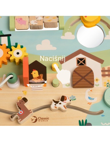 Classic World Farm Manipulative Board - Sensory Toy