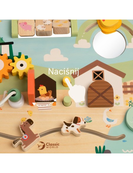 Tablica Manipulacyjna Farma Classic World-Zabawka Sensoryczna