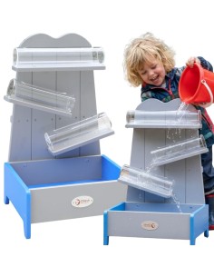 Holz-Wasser-Kaskade Classic World – Lern-Wasserbahn für den Garten