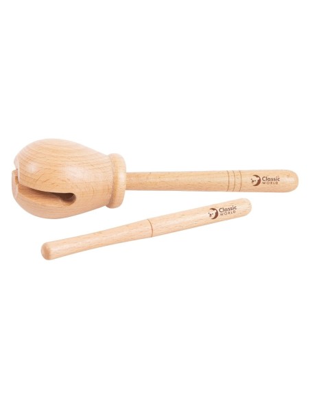 Medinis Woodblock instrumentas Classic World – ritmo mokymasis