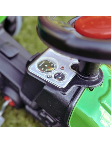 Green tractor with trailer for kids - Woopie garden toy