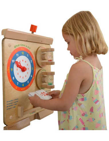 Laikrodžio rodmenų skaitymas. Laiko mokymasis. Laikui pažinti lenta Masterkidz