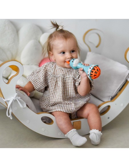 WOOPIE BABY Grzechotka Żyrafka Sensoryczna z Muzyką Montessori