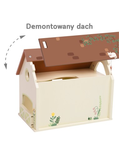 Drewniana Farma Vintage (Classic World)-Rozkładany Domek 17 el.