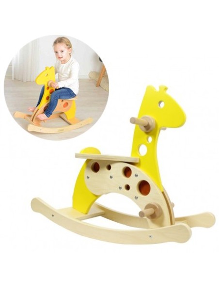 Wooden Rocking Giraffe Masterkidz - Joyful Fun for Toddlers
