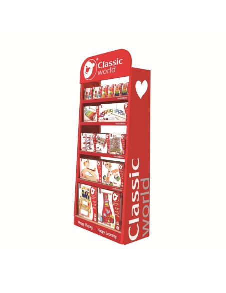 Classic World Wooden Display Shelf - Toy Stand for a Shop